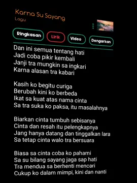 🫰🫰#fypシ #fyp #hiburan #lyrics #liriklagu #sasusayang #karnasusyang 