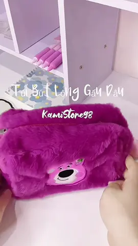 Túi đựng bút gấu dâu siu xinh thích hợp cho mùa đông sắp tới #review #tuidungbut #hopbut #gaudau #xuhuong #fyp #viral 