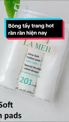 Suỵt, để tui bật mí với mấy bà bông tẩy trang Lamer hot rần rần mấy ngày nay nha  #lamer #bongtaytrangcottonpads #bongtaytranglamer #xuhuong