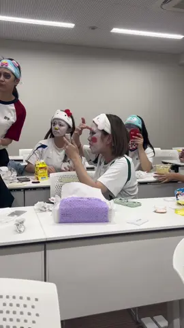 保育学生の本気 #04 #保育学生 #保育学生の日常 #サンリオ #白塗り #ハロウィン #おすすめ #大阪 #fyp 