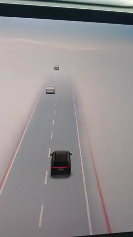 Xpeng G9 Can recognize lanes and maintain safe distances in foggy weather#xpeng#electriccar#electricvehicle#smartcar#senor#ev#intelligence#autonomouscar 