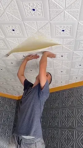 Ceiling self-adhesed wallpaper ceiling sticker#fyp #foryou #good #goodthing #goodvibes #sharegoodthings #capcut #tiktok 