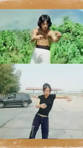 haha she did very well #martialarts #kungfu #jackiechan 