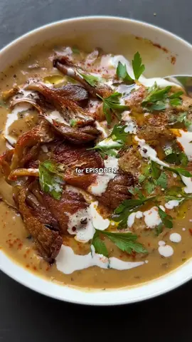 CREAM OF MUSHROOM SOUP - SOUP SEASON 🍄 Welcome back to SOUP SEASON, my new series, where I show you how to make 10 of the best soups in town.  For episode 2, we’re making one of my favourites - CREAM OF MUSHROOM SOUP, with a crispy oyster mushroom topping. You can find the full written recipe down below - so let me know if you give it a go in the comments below 👇 And remember, if you like what you see, make sure to follow for more soup season with me 🍜 INGREDIENTS (serves 4) 750g chestnut mushrooms 200g oyster mushrooms 5 garlic cloves 2 banana shallots 2tbsp butter 2tbsp olive oil 1tbsp fresh thyme leaves 250ml white wine 2tbsp plain flour 1-1.5l mushroom stock 1tsp miso paste 1tsp dijon mustard 250ml cream 1tbsp smoked paprika Handful fresh parsley METHOD 1. Warm the butter + oil in a pan on a medium-high hea 2. Finely dice the shallots, then sauté for 5 minutes until softened.  3. Slice the chestnut mushrooms & add to the pan with a large pinch of salt. Cook for 10 minutes to draw out their moisture.  4. Mince the garlic + add with 1tbsp of fresh thyme leaves - fry until fragrant. 5. Once the mushrooms are caramelising, deglaze the pan with white wine. 6. When the wine has evaporated, add the flour + cook out for 2 minutes.  7. Prepare your stock, then add gradually, stirring as you go.  8. Add the miso paste + mustard, then leave to simmer on a medium-low heat until thickened (15-20 minutes).  9. Add the cream, stir well & season to taste. 10. Tear the oyster mushrooms into strips, then fry in a hot oiled pan until crispy.  11. Ladle the soup into bowls, top with the mushrooms, fresh parsley, a swirl of cream + a pinch of paprika.  12. Serve with buttered toast + enjoy! #soup #soupseason #comfortfood #homemadesoup #creamofmushroomsoup #mushroomsoup #mushroomrecipes 