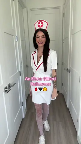 Still obsessed with this outfit 😍🖤🩸 #elenagilbert #tvdu #tvd #vampirediaries #thevampirediaries #fyp #tvdfans #tvdhalloween #elenagilbertcosplay #elenagilbertcostume #nursecostume #halloween2023 #halloweencostumeideas #costumeideas #halloween #meangirls #ingirlworld #halloweenistheonenightayear #diycostume #tvdcosplay #mysticfalls 