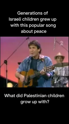 Generations of Israeli children grew up with this song dreaming about peace with their Arab neighbors. #israel #israelpalestine #standwithisrael #israeltiktok #viral  Uzi Chitman - Noladeti Lashalom