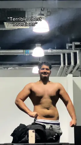 Train so hard you change your chest genetics 😅 #transformation #fyp 