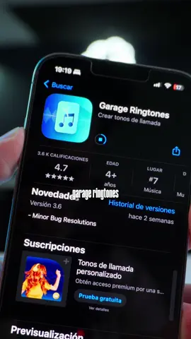 Aplicaciones que sí o sí necesitas en tu celular! Y una de ellas es @Garage Ringtones #garageringtones  Coloca cualquier audio como tono de llamada o alarma! 😨👀 . . #ringtone #cry #crymua #ringtones #app #ios #android #celular #alarma #aplicaciones 