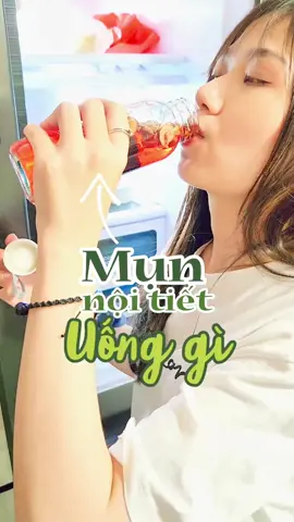 Mụn nội tiết uống gì?🤨 #mochuongson #tragaolut #tradetox #traduongnhan #tracagaileotuiloc 