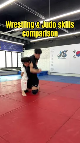 유도🥋& 레슬링🤼‍♂️ 기술 비교!! / Judo&Wrestling technique comparison😎 #추천 #fyp #용용용 #유도 #judo #틱톡스포츠 #용인대학교 #운동 #judoka #레슬링 