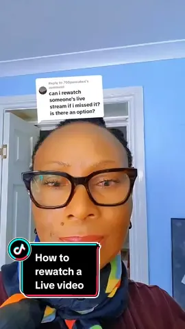 Replying to @700pancakes  Can you rewatch a live video,  watch this for more. #live #video #howtotiktok #tiktoktutorial 