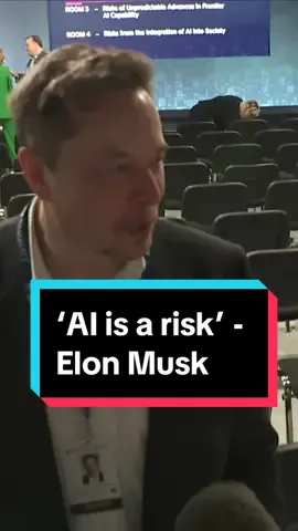 Elon Musk tells Sky News AI still poses 'risk' to humanity as he arrives at UK's first ever AI Safety Summit. He is set to host an online interview with Rishi Sunak after the summit closes on Thursday evening. Watch more: @Sky News  Click the link in bio to read the full story 🔗 #elonmusk #elonmuskai #elonmusknews #elonmusktwitter #elonmuskaicompany #ai #elonmuskinterview #elonmusktesla #elonmuskonai #musk #elon #bletchleypark #aiconference #ai #bletchley #aicommentary #aichallenges