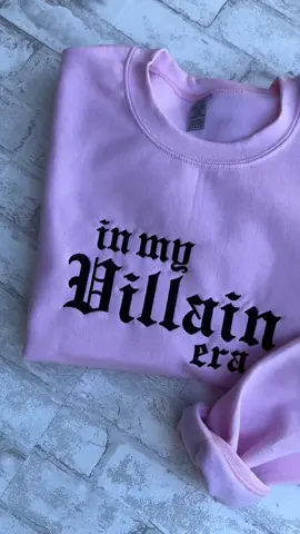 In my Villain Era is now available in Pink! More colors will be dropping soon and we will be offering this design on hoddies and tees as well in just a few days! Stay tuned! #villain #Villainera #inmyvillainera #booknerd #bookish #BookTok #fyp #TikTokShop #tiktokmademebuyit 
