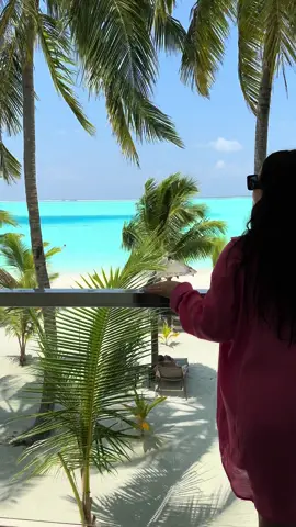 This view 🥹 📍Maldives 🇲🇻  #maldives #riuhotels #sea #view #traveltiktok #travel #viral #travelblogger 