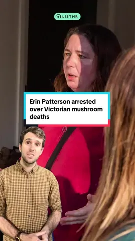 The woman at the centre of a deadly mushroom poisoning in Victoria has now been arrested.  #ErinPatterson was taken into custody this morning, after three people died and another was hospitalised, following a lunch of beef wellington at her #Gippsland home on July 29. 