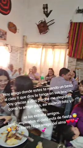 amigo del alma, te honro y me quedo con eso estaban felices, besos al cielo !!! hoy 58 años cumplirias te fuistes pero seguis estando ❤️🙏🙏🥰🥰🕺🎶🎸