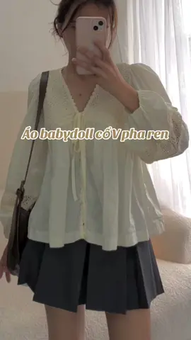 Áo hoa pha rennn xinh các bác ơiii . Hàng Qc wei dou #somi #aokieu #LearnOnTikTok #outfit 