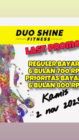special promo guys....#duoshinefitness #gymsehat #gymseru #gym murah kk #gymhappy #gymmurah #zumbainstructor #aero 