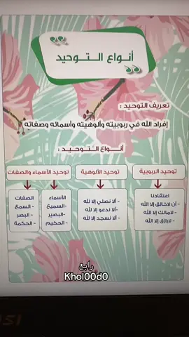 انواع التوحيد رابع #رابع#ابتدائي#مطوية#مطويات#مطويه#مطوياتي#مطويه_مدرسية #مطوية_مدرسية #مطويات #مطويات_مدرسية #تبوك#اكسبلور#تيك_توك #تيك#تصميمي #مشاهير_تيك_توك 