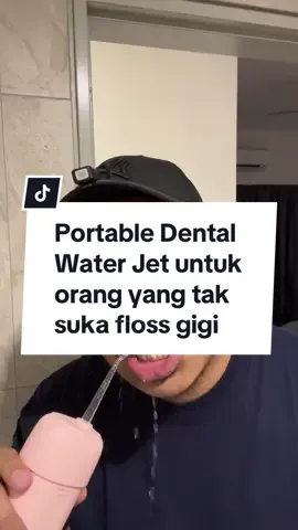 Nak bersihkan gigi pun ada water jet tau 😬 #waterfloss #waterflosser #teethcare #teethcleaning 