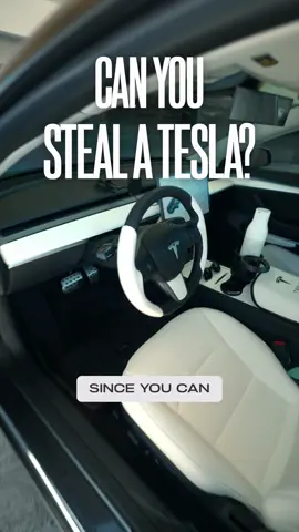 Can you STEAL someone’s Tesla?! ⚡️ Teslas are pretty cool since you can literally drive and enter your car with just your phone. However there are some pretty cool security features that prevent someones from stealing it 🚨 #tesla #teslamodel3 #teslamodely #model3 #modely