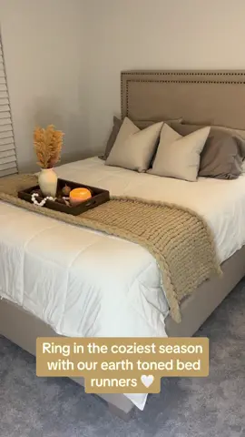 ✨ Ring in the coziest season ✨  #bedrunner #crochet #crochetersoftiktok #chunkyknitblanket #Fall #fallaesthetic #fyp #handmade #SmallBusiness #cozy #cuddles #giftideas #falldecorating #christmasideas #christmasgift 