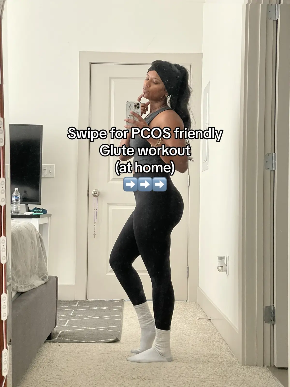 This is great for beginners, at-home, or if you’re in your luteal phase! Pro-tip: single leg workouts allow for more difficulty with less weights.  - - - #pcos #pcosawareness #pcosweightloss #pcosfit #pcosfitness #pcosfitnessjourney #pcosproblems #pcosworkout #pcosfighter #pcoswarrior #pcoslife #pcossupport #womenshealth #athomeworkout #glute #glutesworkout #glutedumbbellworkout #gluteathomeworkout #dumbbellonly #dumbbellonlyworkouts #womenwholift #girlswholift #browngirlswholift #workout #workout #workoutmotivation #workoutplan #gluteworkout #workoutmotivation #fitnessmotivation #pcosbigcyster 