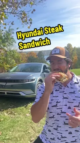 Steak sandwiches, football, and the great outdoors powered by @Hyundai USA . #IONIQ5 #ItsYourJourney #HyundaiPartner 