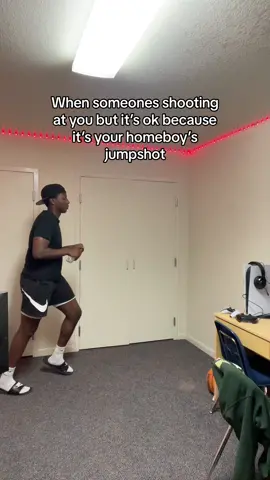 No worries, nobody’s gettin hit😭 #fypシ #4u #viral #basketball #homeboy #bball #hoopers #blowthisup #ballislife #hoopersoftiktok #aau #eybl #aaubasketball #sports #athlete #athletesoftiktok #basketballchallenge #LucBaguma 