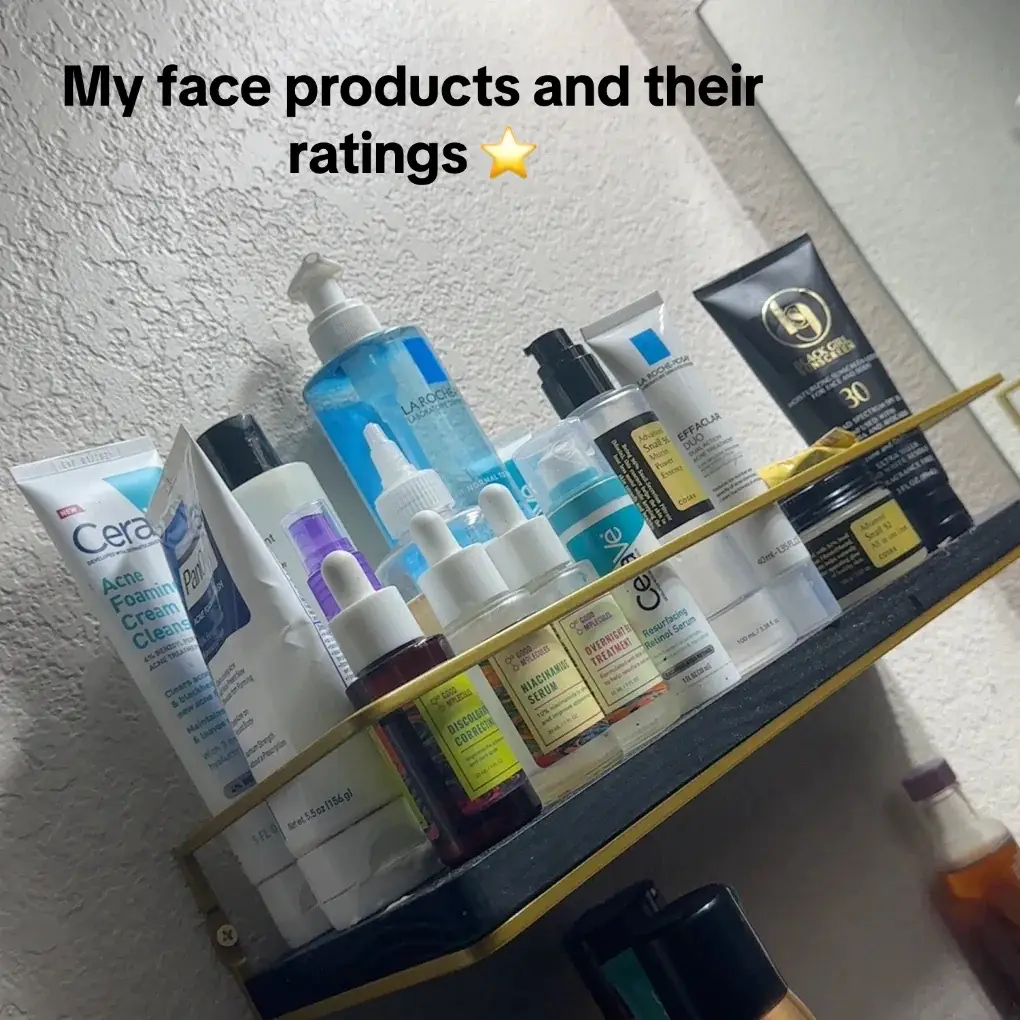 #goodmolecues #panoxylclears #ceraveresurfacing#snailmucinreview #effaclarduo💙💙 #blackgirlsunscreens #darkcirclecream #paulaschooceskincare #skincareroutinereview 