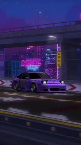 Itasha 240SX animation work special made for owner @Matt 😈  Thanks for the collaboration🔥 [ Wangan Expressway 湾岸ミッドナイト ] - Vertical Version with Front View #nissan #silvia #silvias13 #s13 #240sx #sileighty #sil80 #schassis #180sx #anime #dekocar #itasha #carmodification #carculture #drift #jdm #static #stance #slammed #bagged #carlifestyle #lowered #nightdrive #wallpaper #initialD #initialclip #fyp 