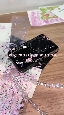 digicam deco~🎀 #digicam #samsung #camera #deco #decorationdesign #decoration #fyp #sticker #cute #pink #lovemeback #fromis_9 