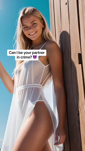 Can I be your partner in crime? 😈 #aiart #aigenerated #aibeauty #binaryblush #beauty #women #girlpower #ai - [This content is created with A.I. (artificial intelligence)]