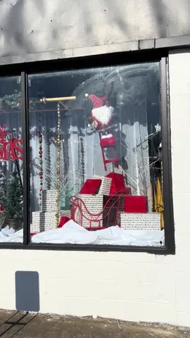 Christmas Window Display!! #christmas #boutique #windows #holiday #fyp 