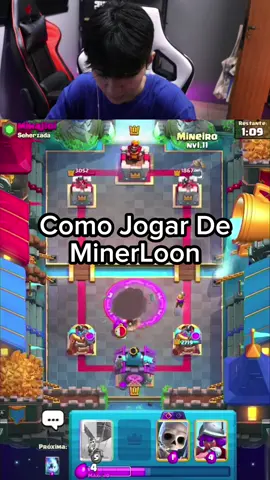 Como Jogar de MinerLoon🔥 #japanenoki #clashroyale 