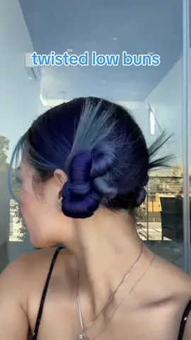 it’s a lot of twisting but i love how secure it feels #lowbuns #todayshairstyle #easyhairtutorials 
