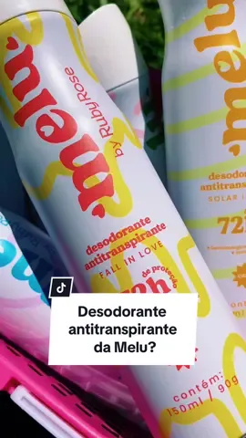 Mas uma novidade da Melu By Ruby Rose, m chegou os novos Desodorantes Antitranspirantes 72H de Proteção com um cheirinho bem suave, em 6 versões. Venha já garantir o seu! #lojademaquiagem #makes #makeme #melu #melurubyrose #rubyrose #fy #fypage #desodorantemelu #fyy #viral #cosmeticos 