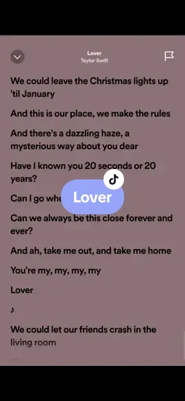 Lover❤️ - taylor swift #lyrics #lovertaylorswift #kantakamuna🎤🎶 #spotifylyrics #fypシ #fypシ #foryoupage 