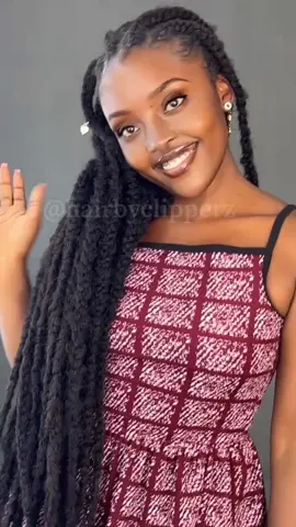 This is our Distressed Kinky Braids @Hair By Clipperz #mauricedacrochetmaster #hairbyclipperz #hairbyclipperztechnicalinstitute #hairbyclipperzmbararacity #distressedkinkybraids 