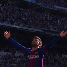 Messi iconic celebration on Bernabeu 👑🐐 // #fypシ #foryou #viral #goviral #global #trend #trending #barca #viscabarca #messi #football #edit #ElClasico 