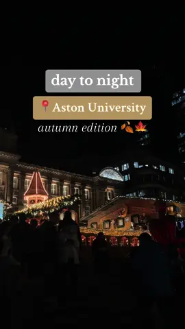 Day to night at Aston University- autumn edition! 🥺🍂🤎🍁📚 #astonuni #birmingham #autumn #aston #astonmedicalschool #brum #uni #rorygilmore #aesthetic #university #coffeeaddict #astonuniversity #universityofbirmingham #uob #uniofbirmingham 