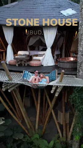 A real life fairytale stay in the heart of Ubud, Bali 🤩 Tag someone you’d like to bring here 🙌🫶 📍: Stone House, Ubud, Bali 💰: $420 per night for 2 #bali #ubud #indonesia #balitravel #bamboohouse #travelcouple #uniquestay #romanticgetaway #bestairbnb #besthotels #fyp #foryoupage #beautifuldestinations #balibucketlist 