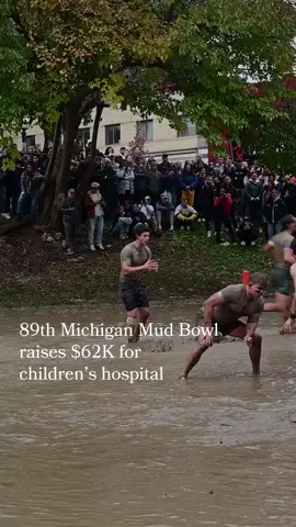 College football’s muddiest tradition returned for its 89th year on the eve of Michigan football’s home game against Purdue. The “True Gentlemen” of Sigma Alpha Epsilon walked away with their second consecutive 89th Michigan Mud Bowl victory, stopping Phi Delta Theta short of a two-point conversion that would have tied the game in its final seconds. The 2023 event raised more than $62,000 for the Charles Woodson Clinical Research Fund at Michigan Medicine C.S. Mott Children’s Hospital, bringing the total for the past eight years of fundraising to over $310,000. #football#mud#mudfootball#sigmaalphaepsilon#michigan  #universityofmichigan#uofm
