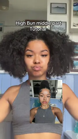 #fypシ #blackgirlhairstyles #highbun #hairtutorial #blackgirlmagic 