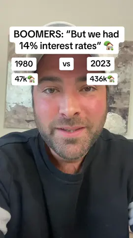 Boomers: “But we had 14% interest rates.” 🏡