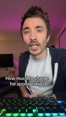 How much to charge for sponsorships. #twitch #streamer #twitchtok #fyp #streamtips #streamingtips #streaming #twitchtok7 #fypシ 