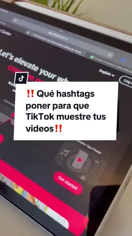 Te cuento qué hacer para tener más posibilidades de que TikTok enseñe tus videos‼️🤩  Sígueme para más tips UGC🤭 #hashtags #ugc #tiktok #creativecenter 