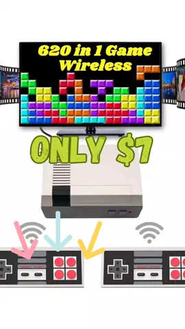 620 Games for ONLY $7!!! #fyp #hotdeals #retrogaming #retro #nes #tiktokmademebuyit  Retro Game Console, Nes 620