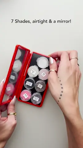 Search for “.5 gram sample containers” on Amazon to find these airtight babies! #promakeupartist #kitcondensing #makeuporganization #depottingmakeup #condensingmakeup 