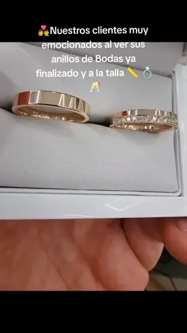 Anillos de Bodas confeccionado en el modelo solicitado, en el color de oro que elijan y a las Tallas 📏 #bodas #novias #sortijasdeoro #anillocondiamantes #anillosdeboda #casados #oro18k #limaperu 